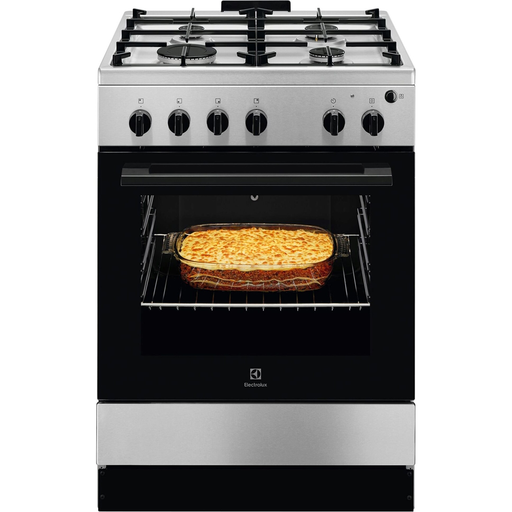 Aragaz ELECTROLUX LKG604013X, 4 arzatoare, Gaz, L 60 cm, Grill, Rotisor, inox