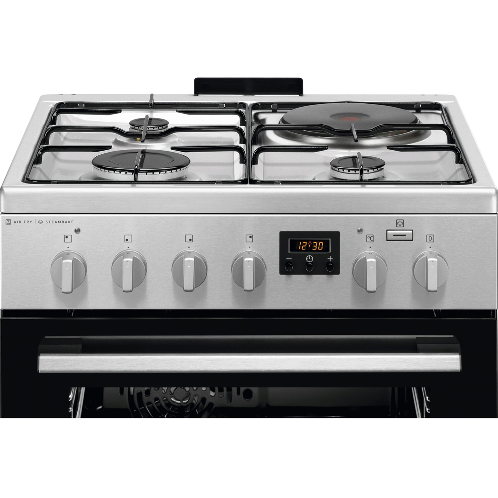 Aragaz ELECTROLUX LKM660222X, 4 arzatoare, Gaz + Electric, L 60 cm, Grill, inox