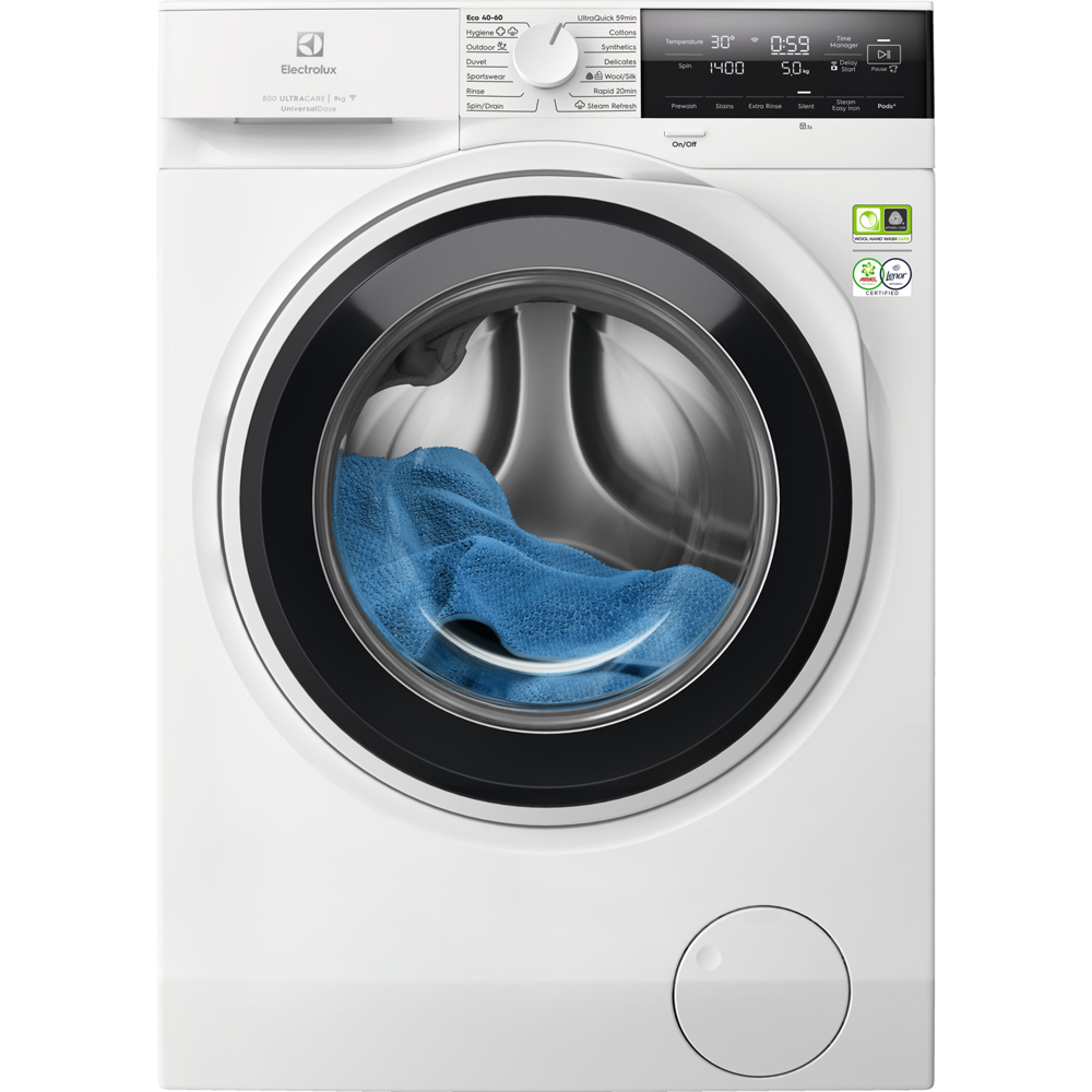 Masina de spalat rufe frontala ELECTROLUX PerfectCare800 EW8F3494EQ, 9 kg, 1400rpm, Clasa A, alb