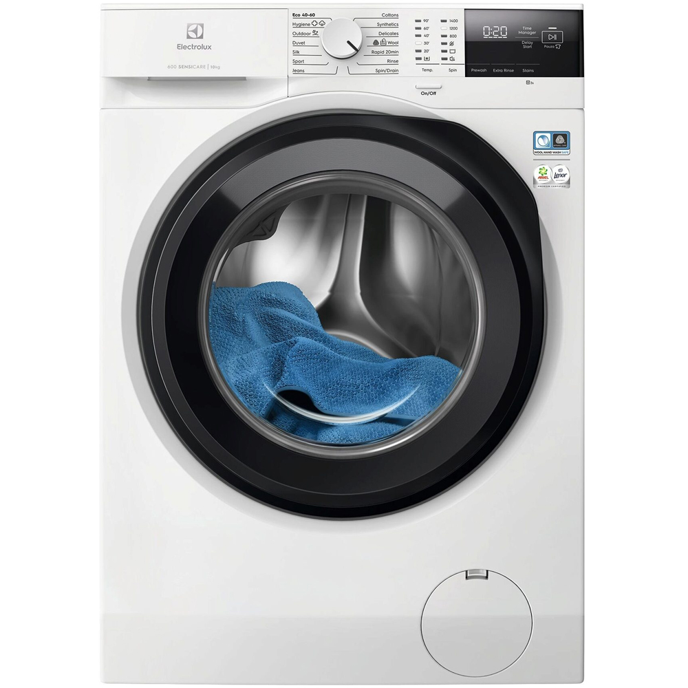 Masina de spalat rufe frontala ELECTROLUX EW6F2412E Seria 600, 10 kg, 1400rpm, Clasa A, alb