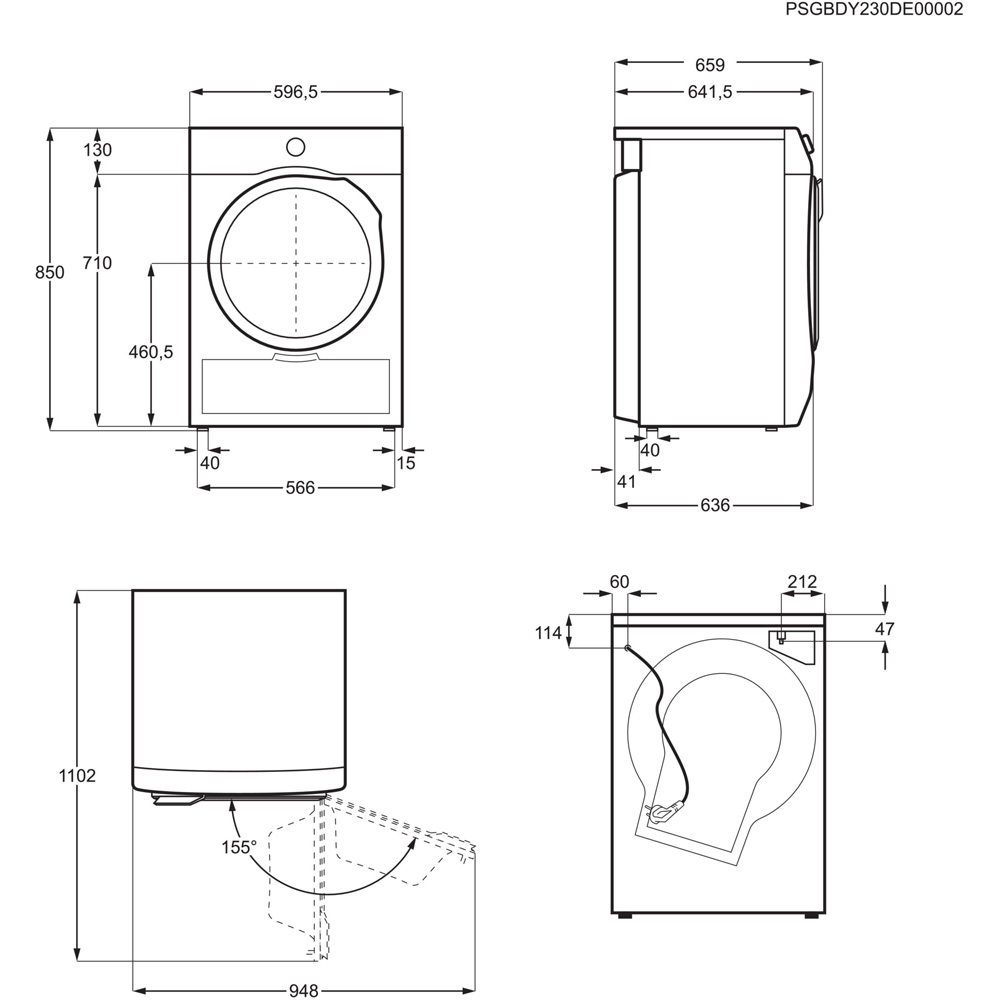 Uscator de rufe ELECTROLUX EW7D395UCE, Pompa de caldura, 9 kg, 12 programe, Clasa C, alb