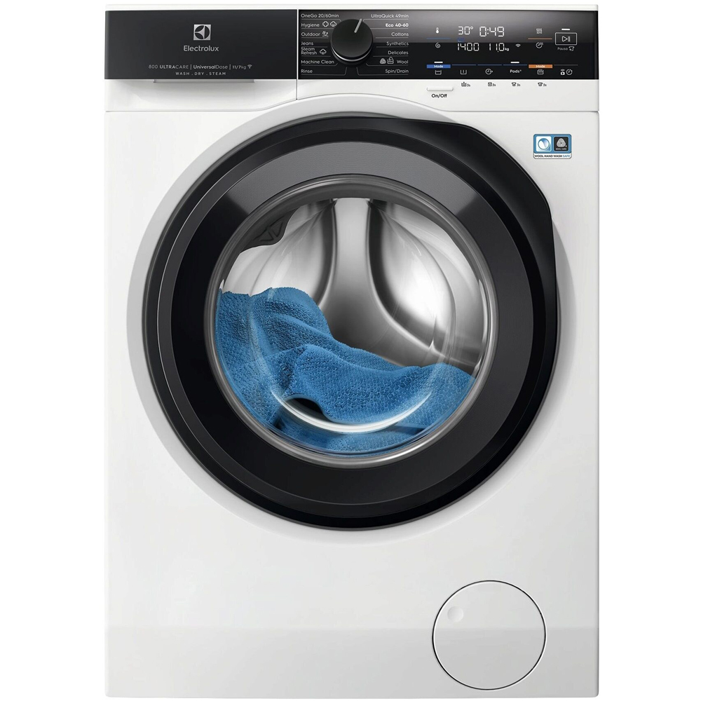 Masina de spalat rufe frontala cu uscator ELECTROLUX UltraCare 800 EW8W4402QE, 11/7 kg, 1400rpm, Clasa A/D, alb