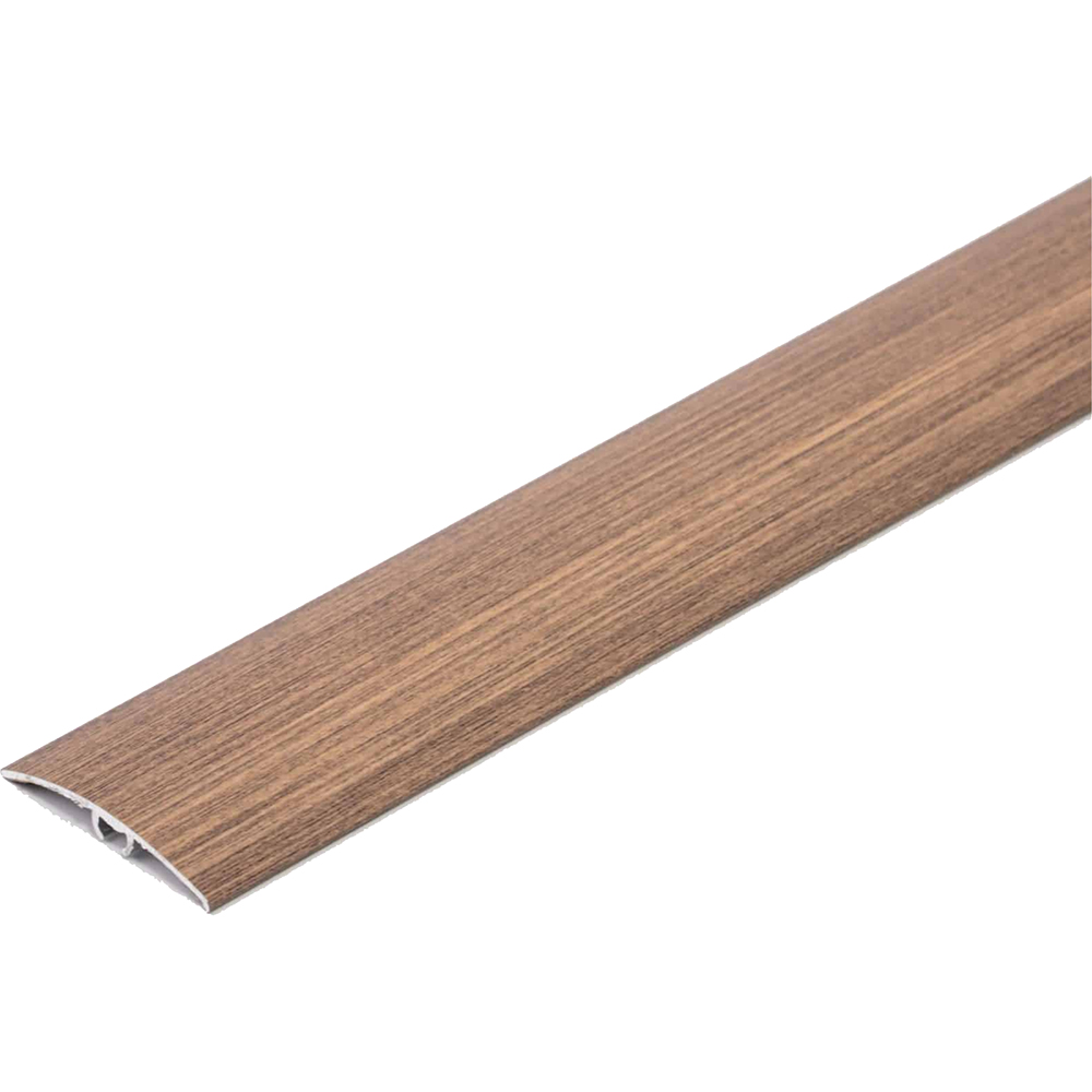 Prag trecere parchet Wood Class, 4.1 x 90 cm, aluminiu, nuc argentinian
