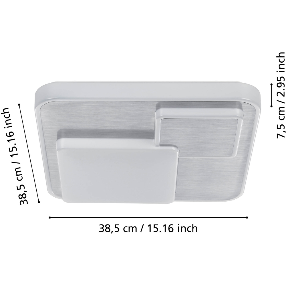 Plafoniera EGLO Lepreso, LED, 19.5W, 2300lm, 3000K, alb