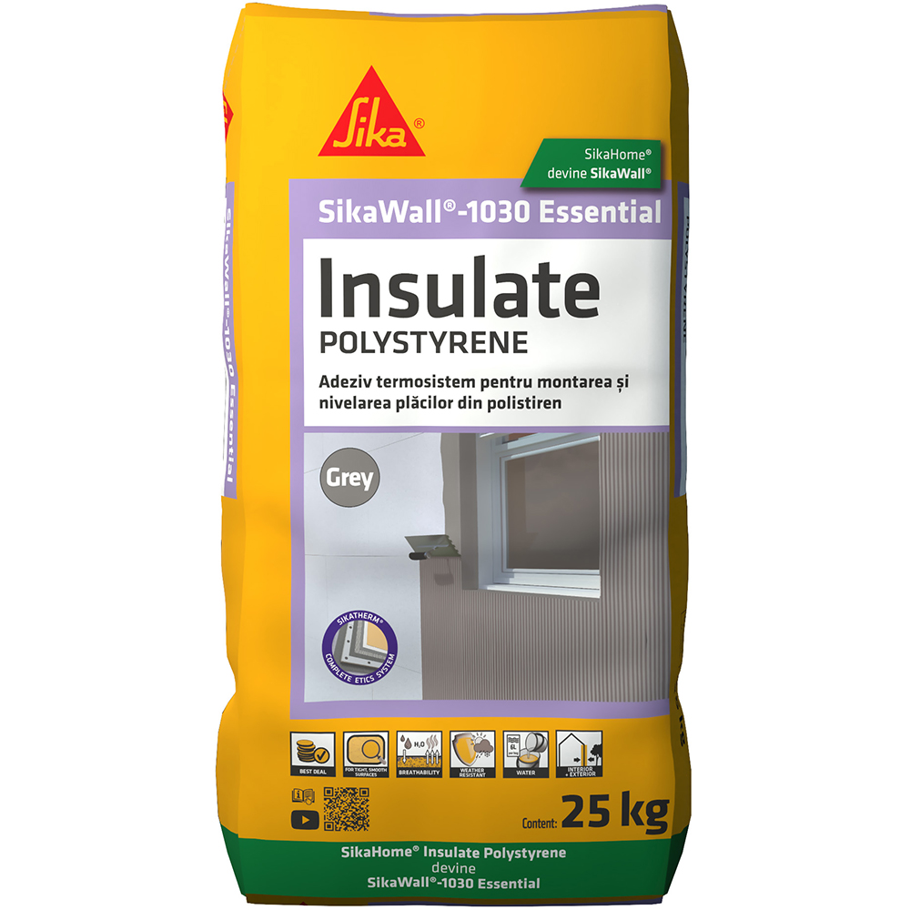Adeziv polistiren SikaWall-1030 Essential, 25 kg