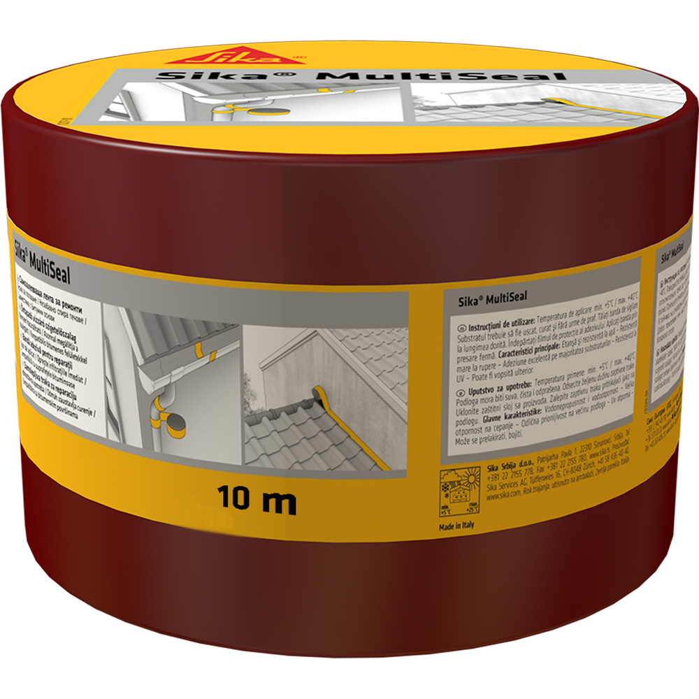 Banda bituminoasa SIKA, 10m x 150mm, aluminiu, teracota