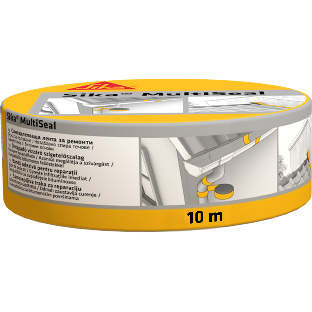 Banda bituminoasa SIKA, 10m x 50mm, aluminiu, teracota