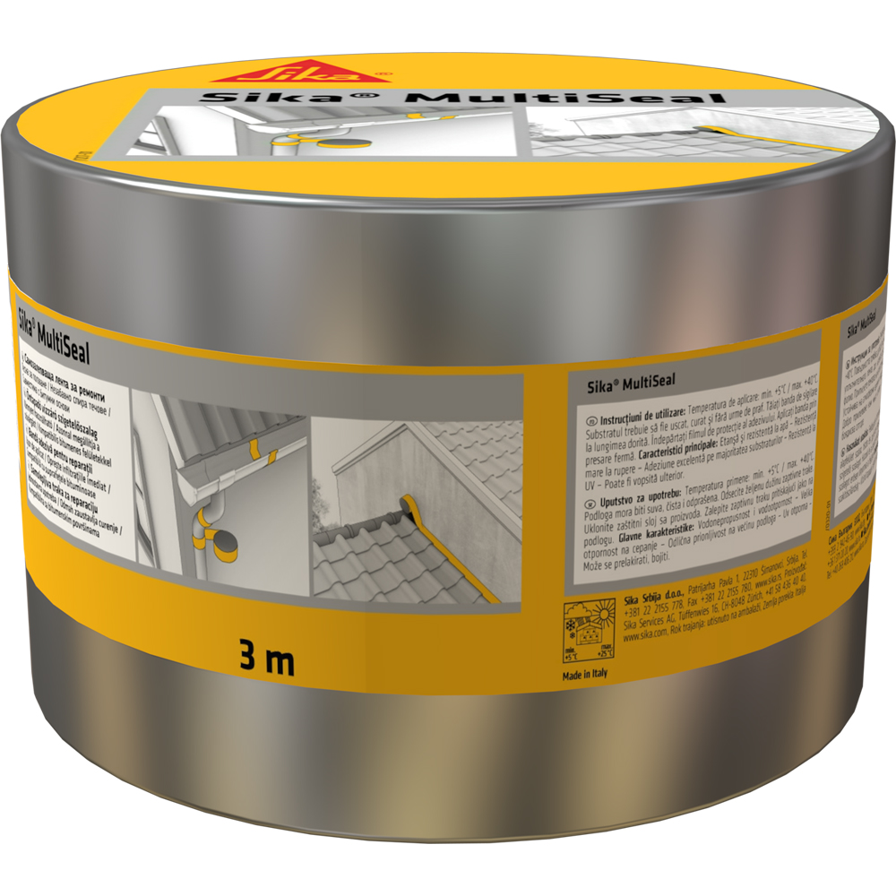 Banda bituminoasa SIKA, 3m x 150mm, aluminiu