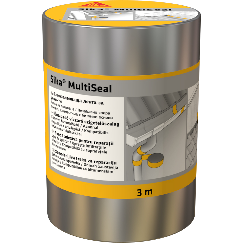 Banda bituminoasa SIKA, 3m x 200mm, aluminiu