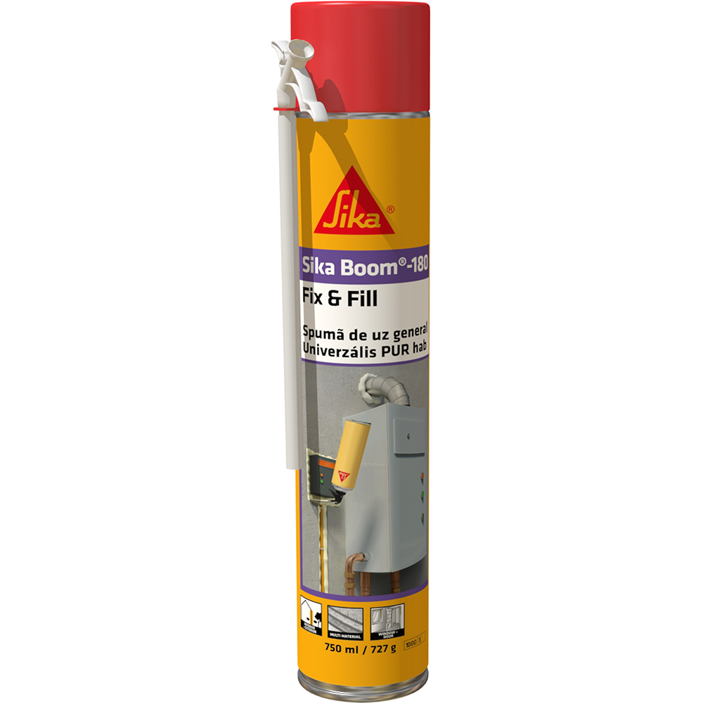 Spuma poliuretanica SIKA Boom 180 Fix & Fill, 750 ml