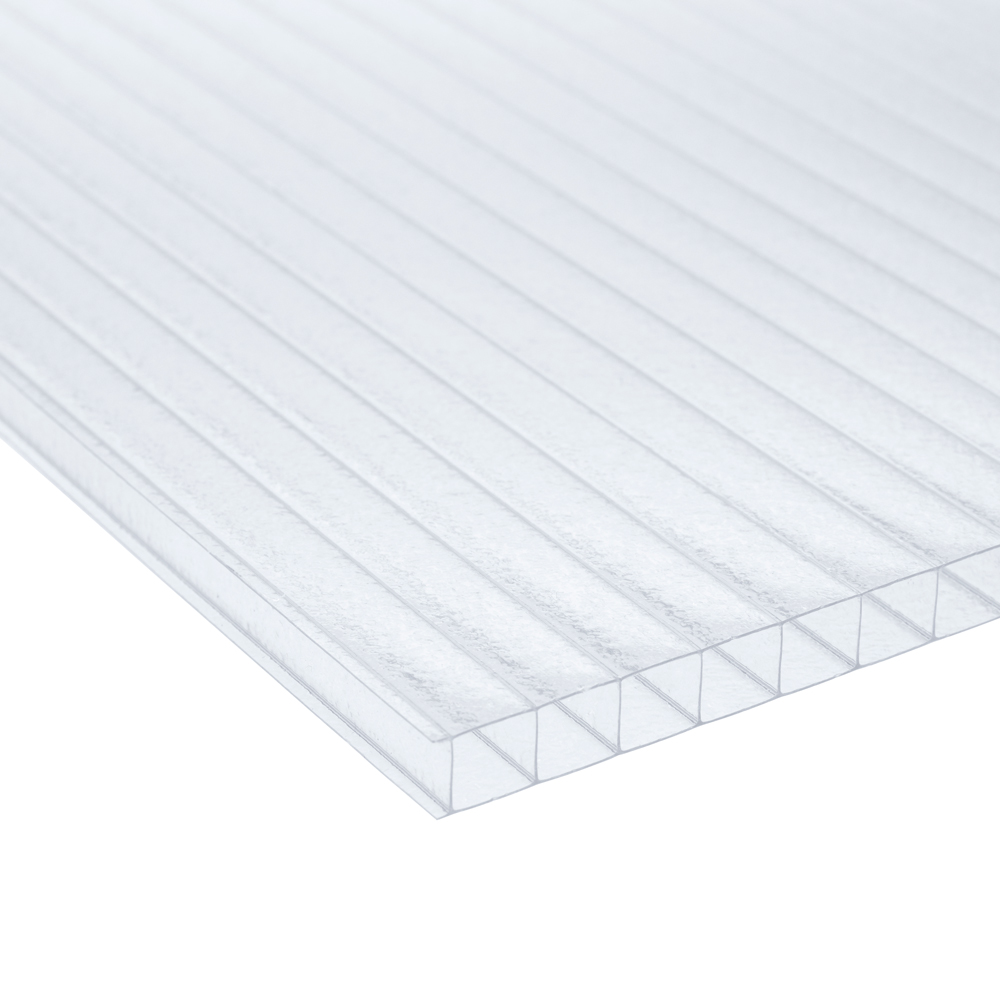 Policarbonat celular Carboplak, 6 x 2.1 m, 8 mm, clar hammer glass