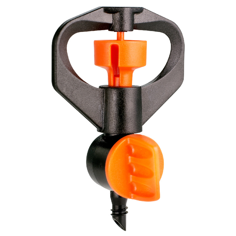 Aspersor reglabil Claber, 360 grade, negru-portocaliu