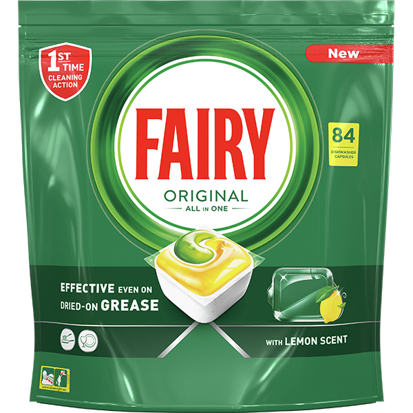 Detergent pentru masina de spalat vase FAIRY All in One, 84 capsule