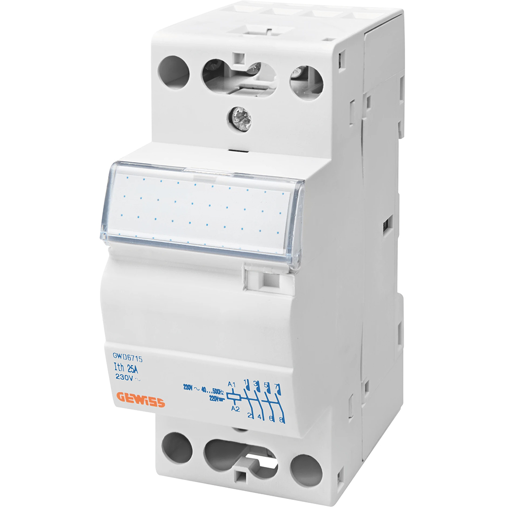 Contactor GEWISS GWD6712, 2M, 25A, alb