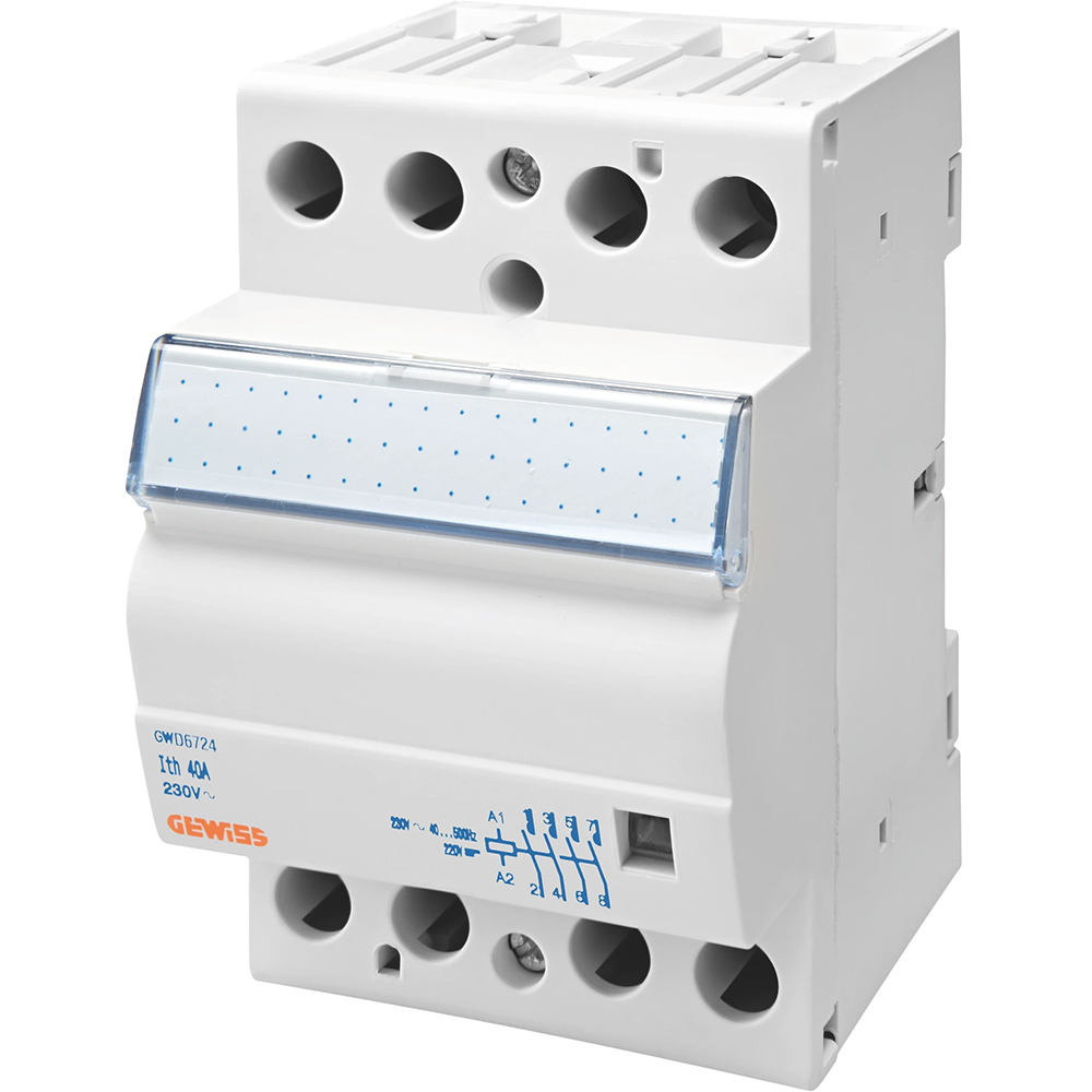 Contactor GEWISS GWD6721, 3M, 40A, alb