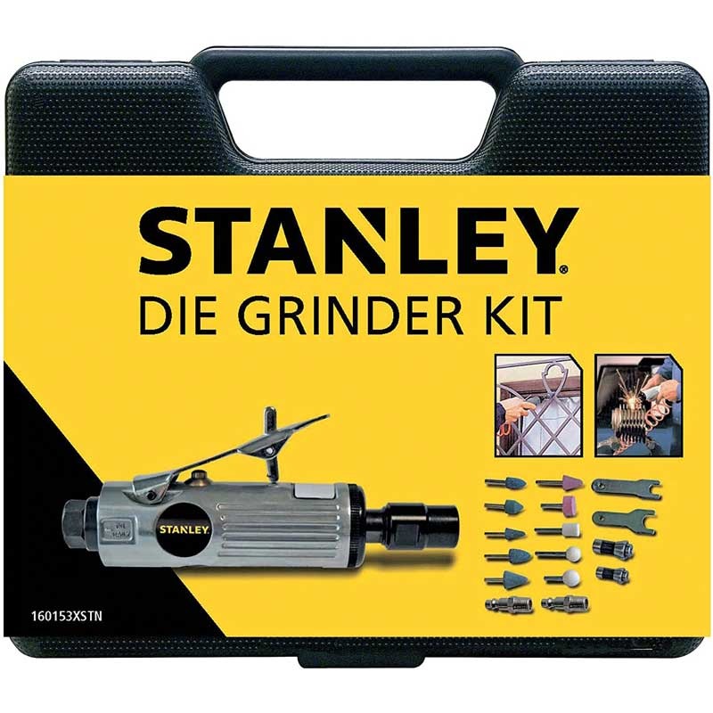 Biax cu kit de accesorii , drept, pneumatic, debit 170L/min., presiune 6 bari, gri  Stanley