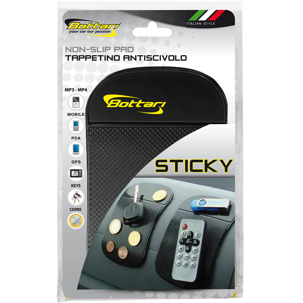 Pad antialunecare BOTTARI Sticky, negru
