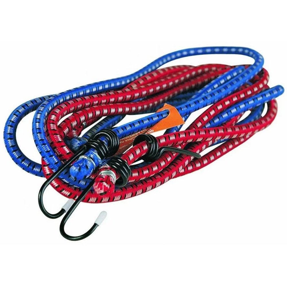 Chinga elastica BOTTARI, 8mm x 80cm, 2 buc, albastru-rosu