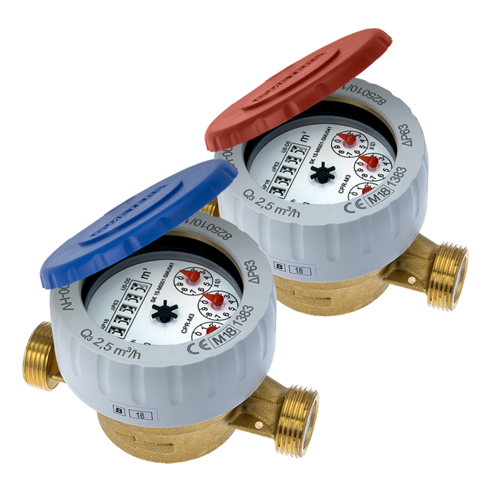 Apometru apa calda racord 1/2 clasa MID R160 