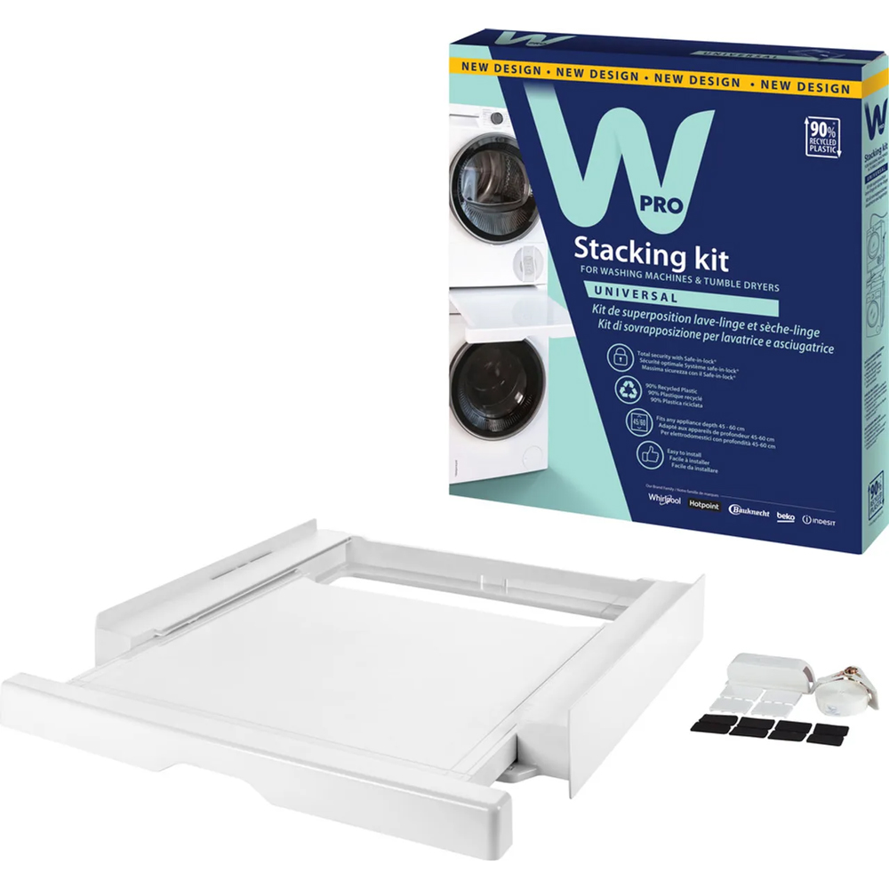 Kit suprapunere uscator si masina de spalat de rufe WPRO C00974793