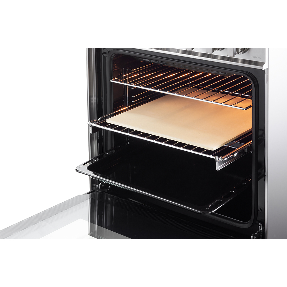 Aragaz profesional DELONGHI PRO 66 MXL PZ RO, 4 arzatoare, Gaz + Electric, L 60 cm, Grill, inox