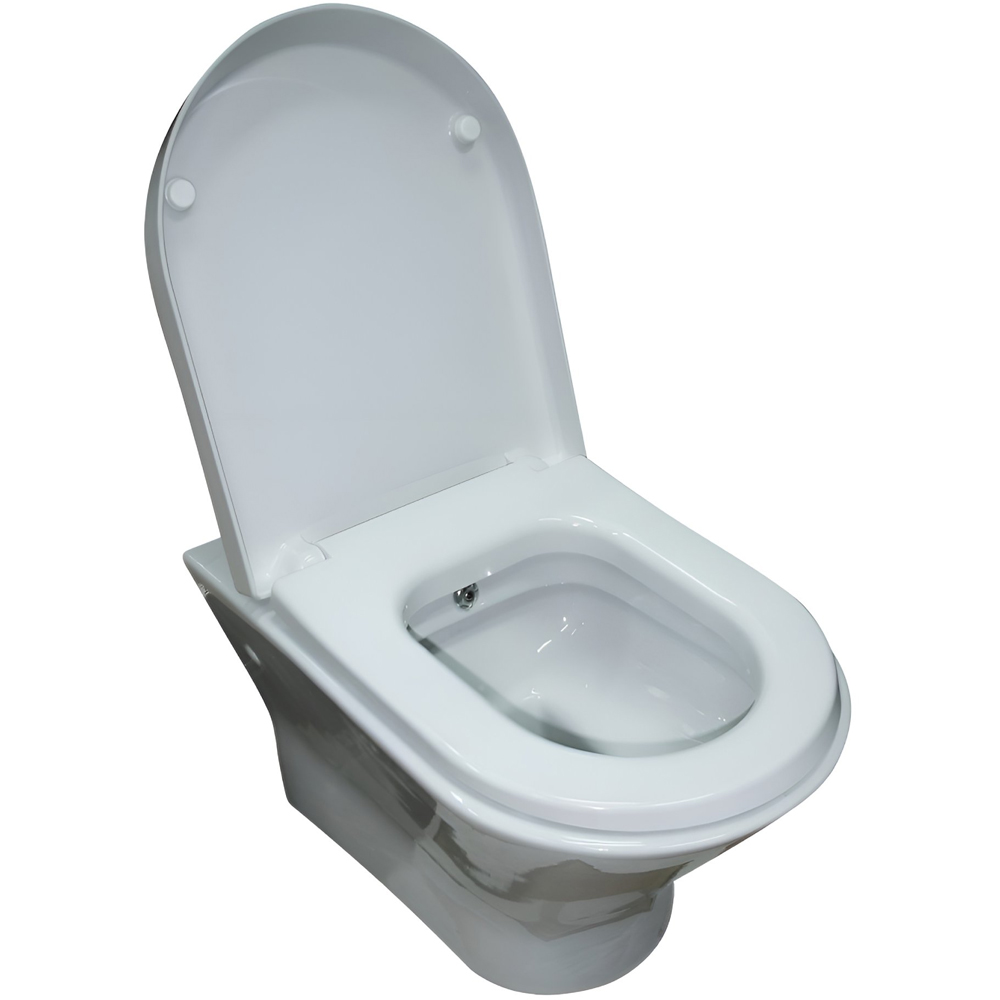 Vas WC suspendat ROCA Nexo A34664T000, functie bideu, portelan, 36 x 53.5 x 34.7 cm, alb