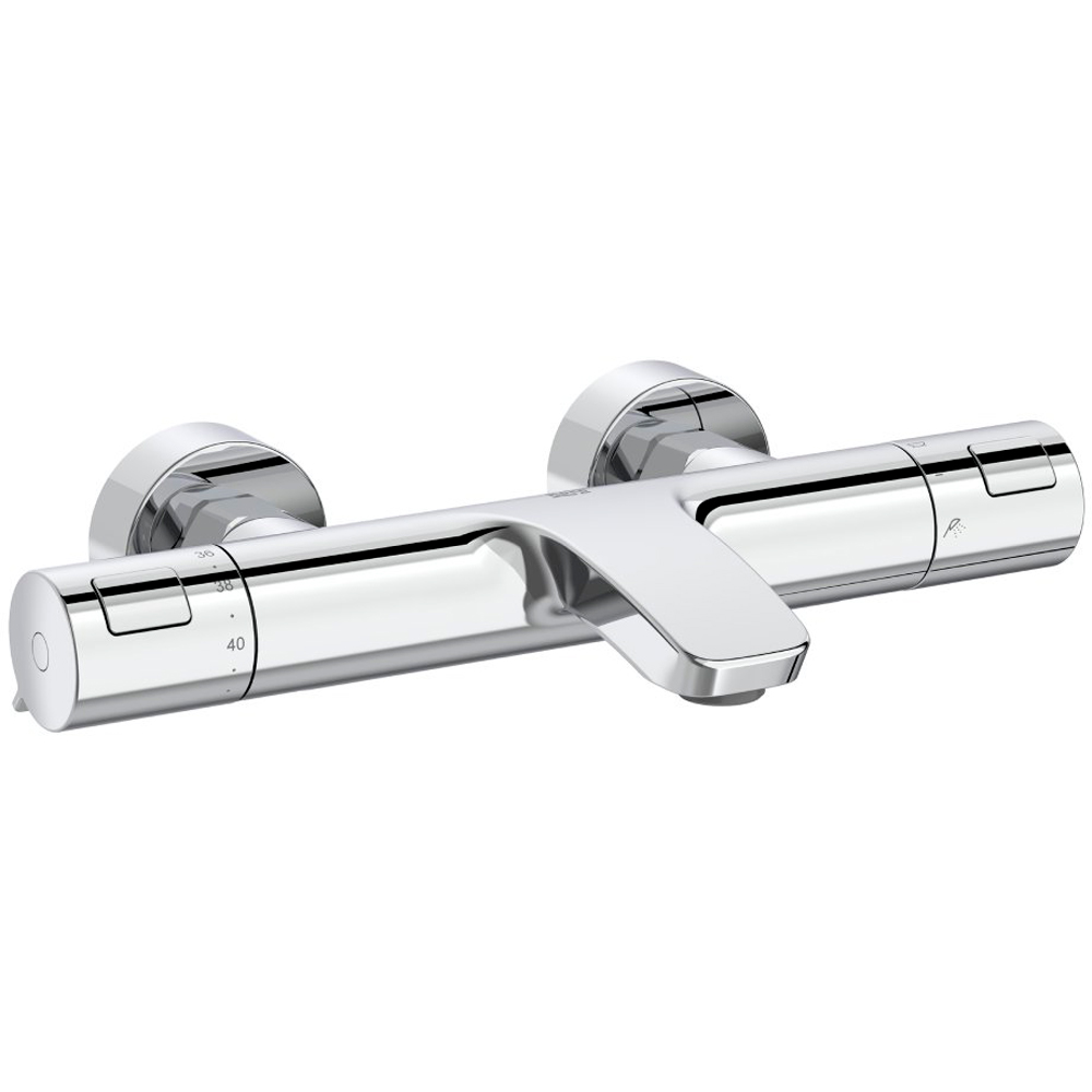 Baterie cada-dus ROCA T-500 A5A1E18C00, termostat, alama sanitara, crom