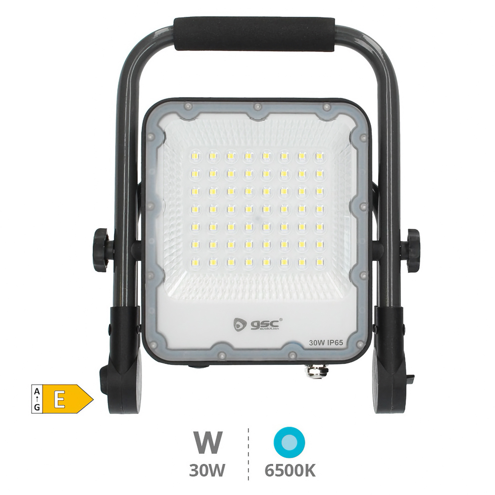Proiector de lucru LED GSC, 30W, 6500K, IP65, gri