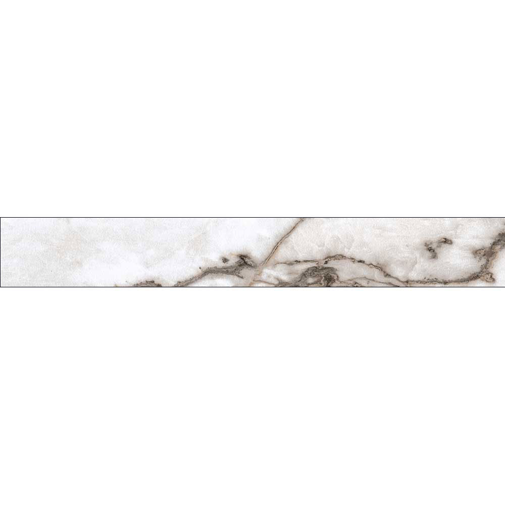 Plinta RODAPIE Manela, ceramica, 8 x 60 cm, 8 mm, alb