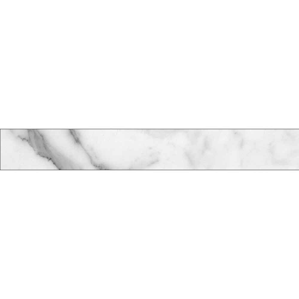 Plinta RODAPIE Cezer, ceramica, 8 x 60 cm, 8 mm, alb