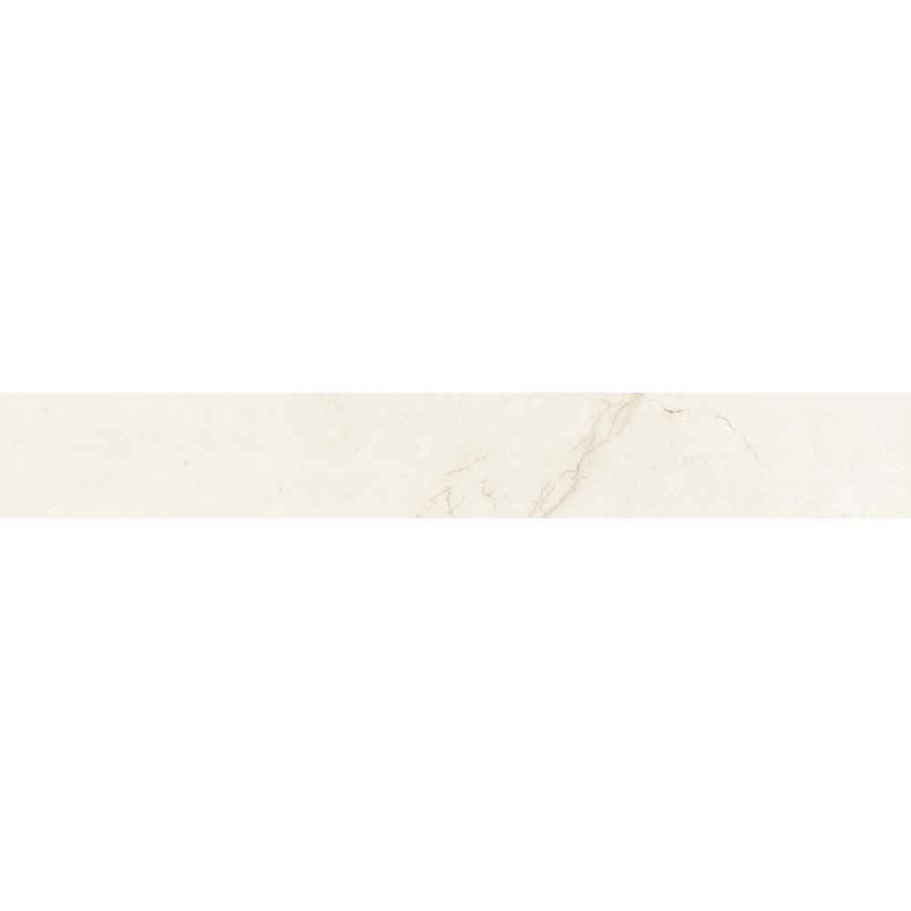 Plinta RODAPIE Glitz Ashvila, ceramica, 8 x 60 cm, 8 mm, crem