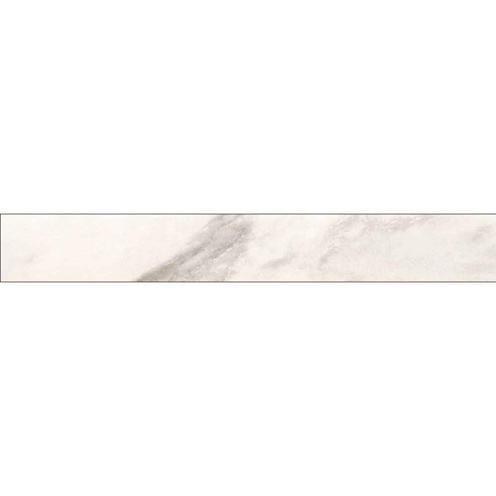 Plinta RODAPIE Alpino, ceramica, 8 x 60 cm, 8 mm, alb