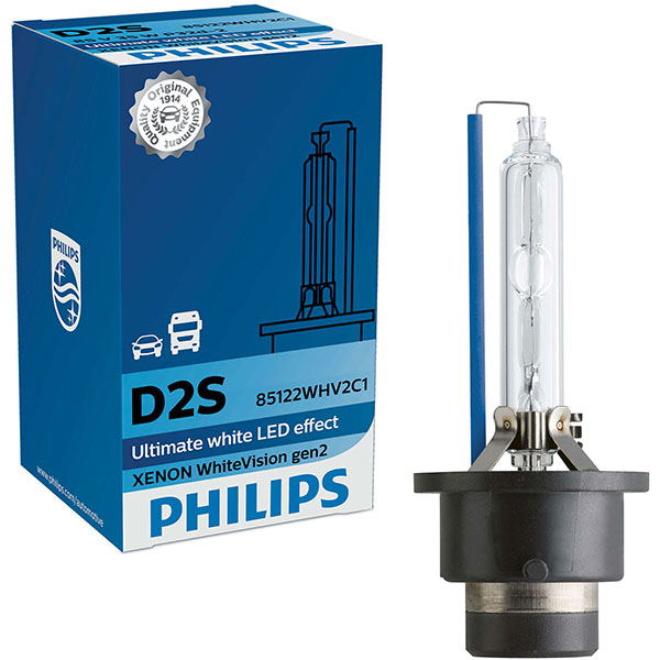 Bec auto Xenon PHILIPS Whitevision, D2S, 85V, 35W