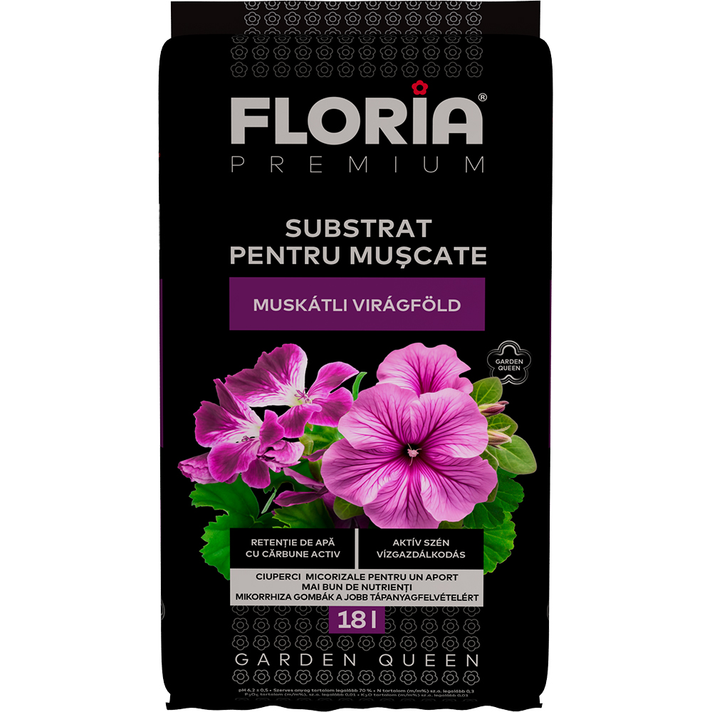 Substrat pentru muscate FLORIA Premium, 18L