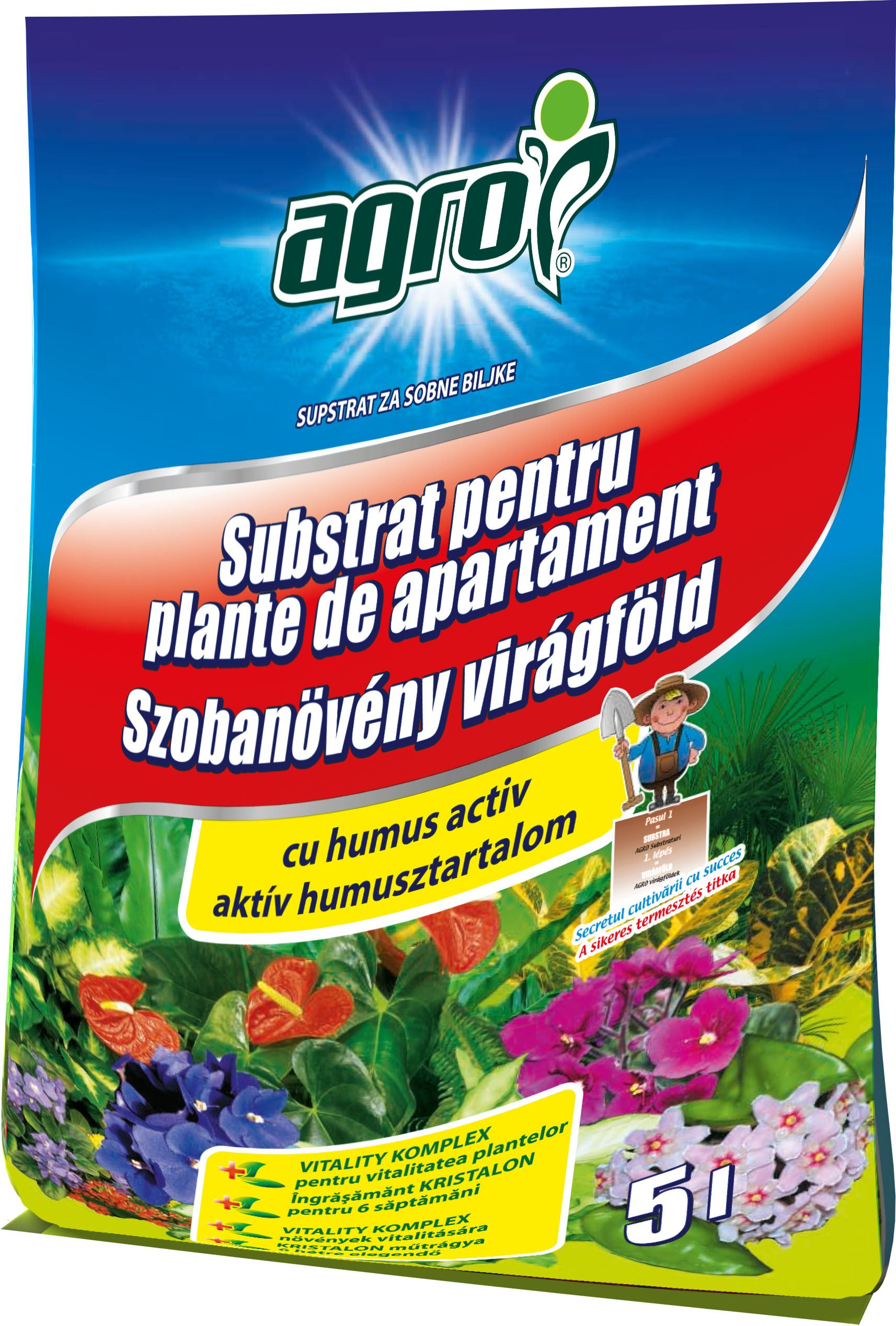Substrat plante de camera, 5 L