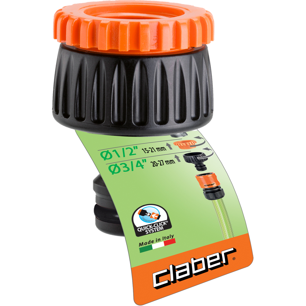 Conector robinet CLABER 8591, 3/4" (20-27 mm) - 1/2" (15-21 mm)