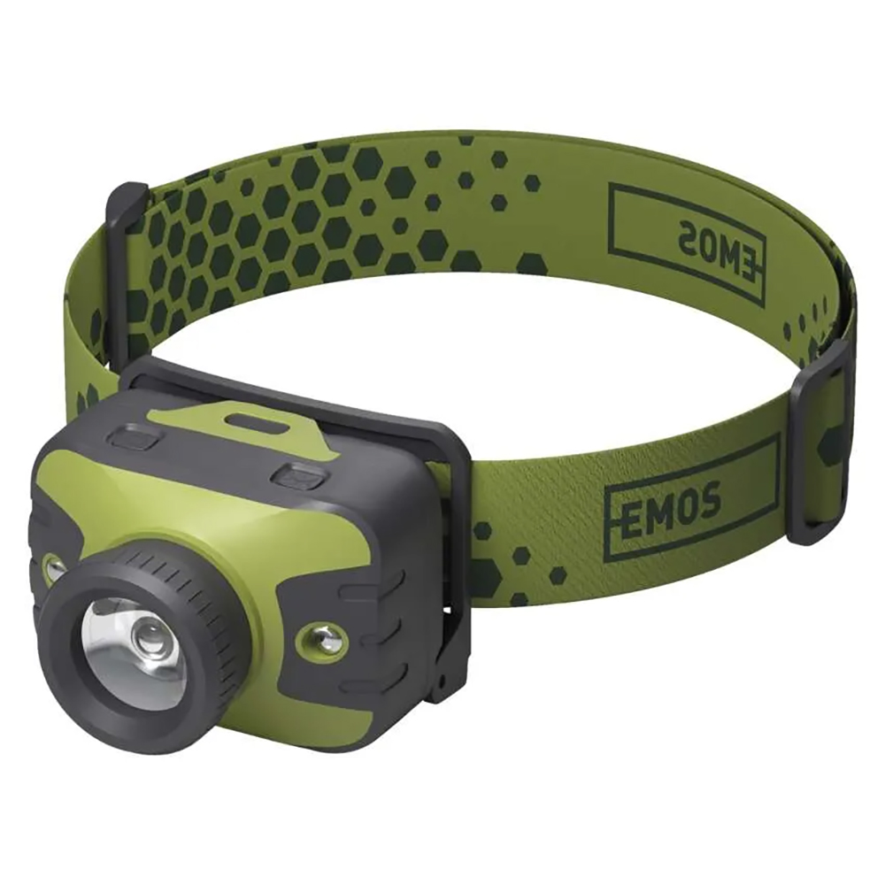Lanterna LED PROMELEK, 330lm, 3AAA, verde inchis