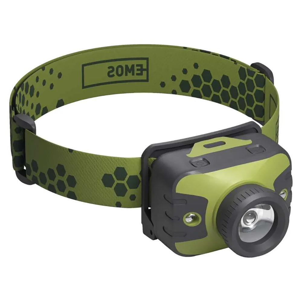 Lanterna LED PROMELEK, 330lm, 3AAA, verde inchis