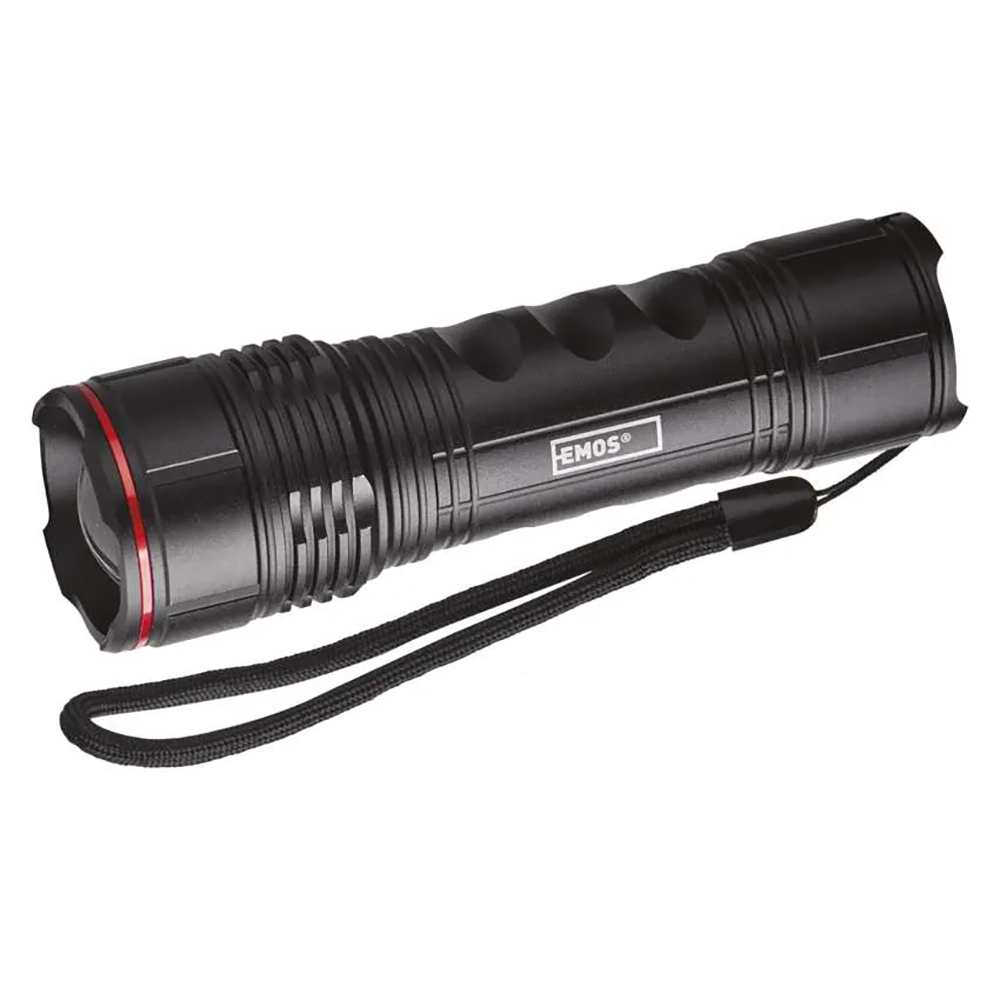 Lanterna LED PROMELEK, 500lm, 4 AAA, negru