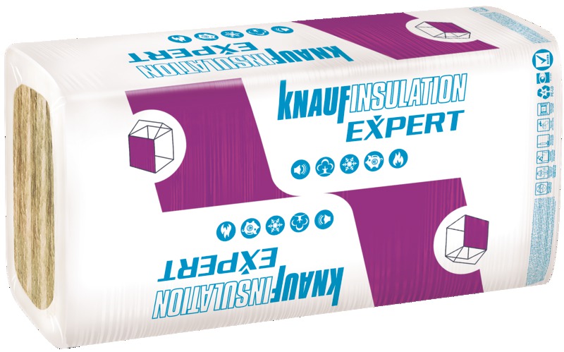 Vata minerala bazaltica pentru fatada KNAUF INSULATION Expert CFB 035, 100 x 60 x 10 cm, 0.035 W/mK, 1.8 mp