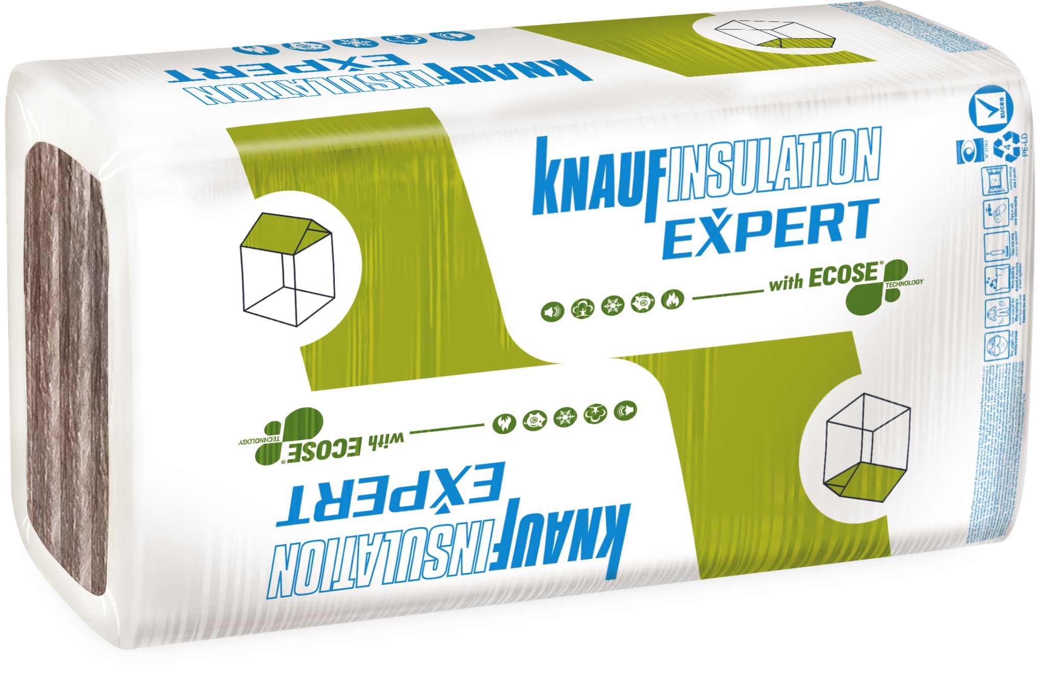 Vata minerala bazaltica pentru mansarda, 3,6 mp, 0.036 W/mK, 100 x 60 cm 10 cm  Knauf Insulation