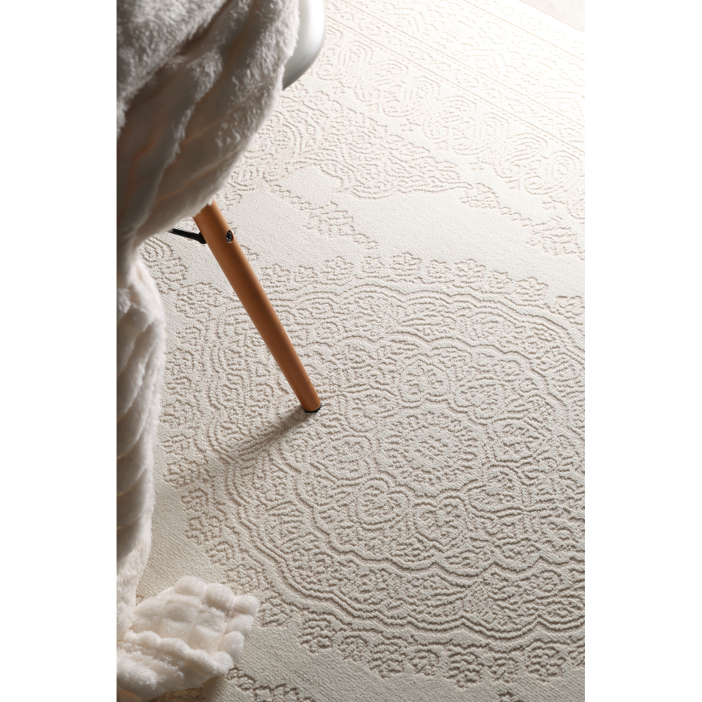 Covor living / dormitor Stella 24WWW, 120 x 170 cm, polipropilena, crem