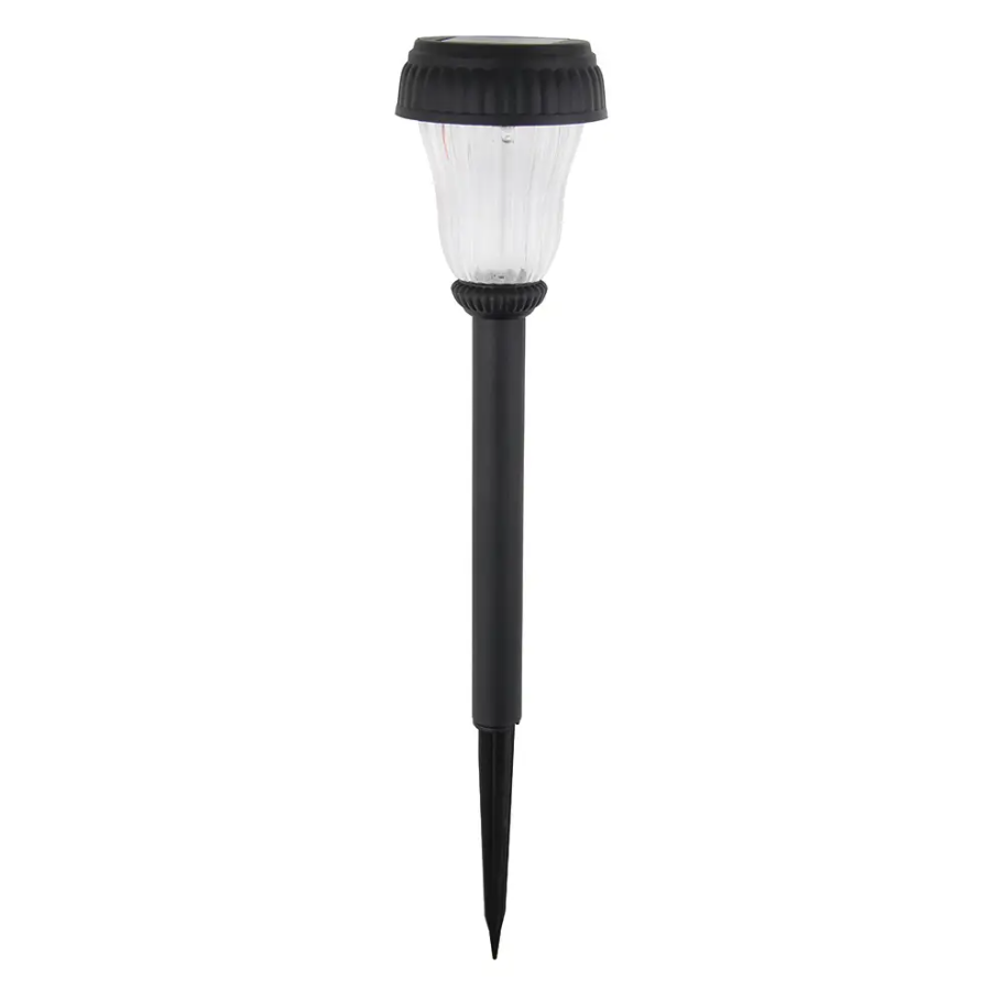Lampa solara de exterior HOROZ, LED, 0.06W, IP44, 6400K, plastic, negru
