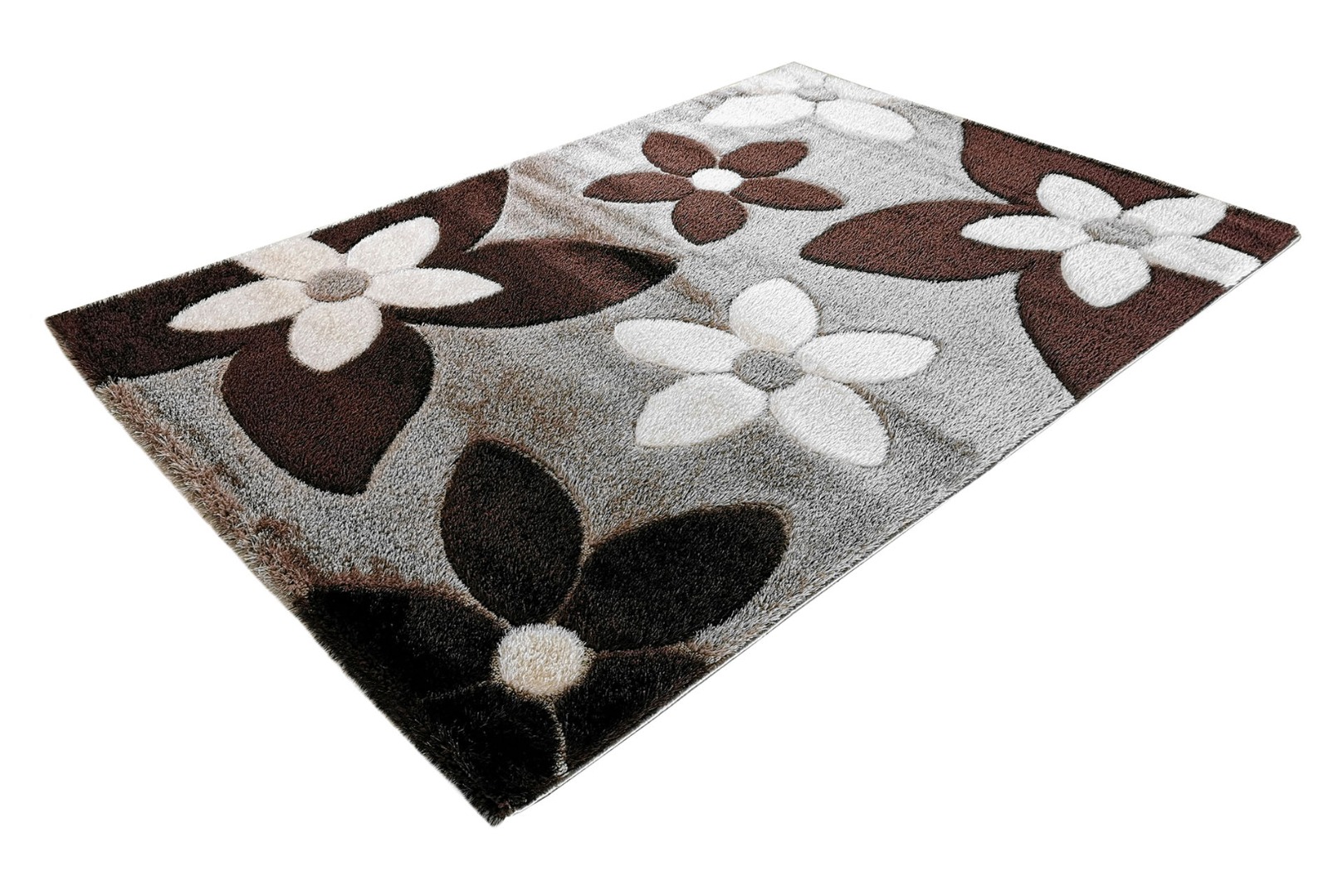 Covor living, gri, polipropilena/poliester, 80 x 150 x 3 cm  Karacahan Sara