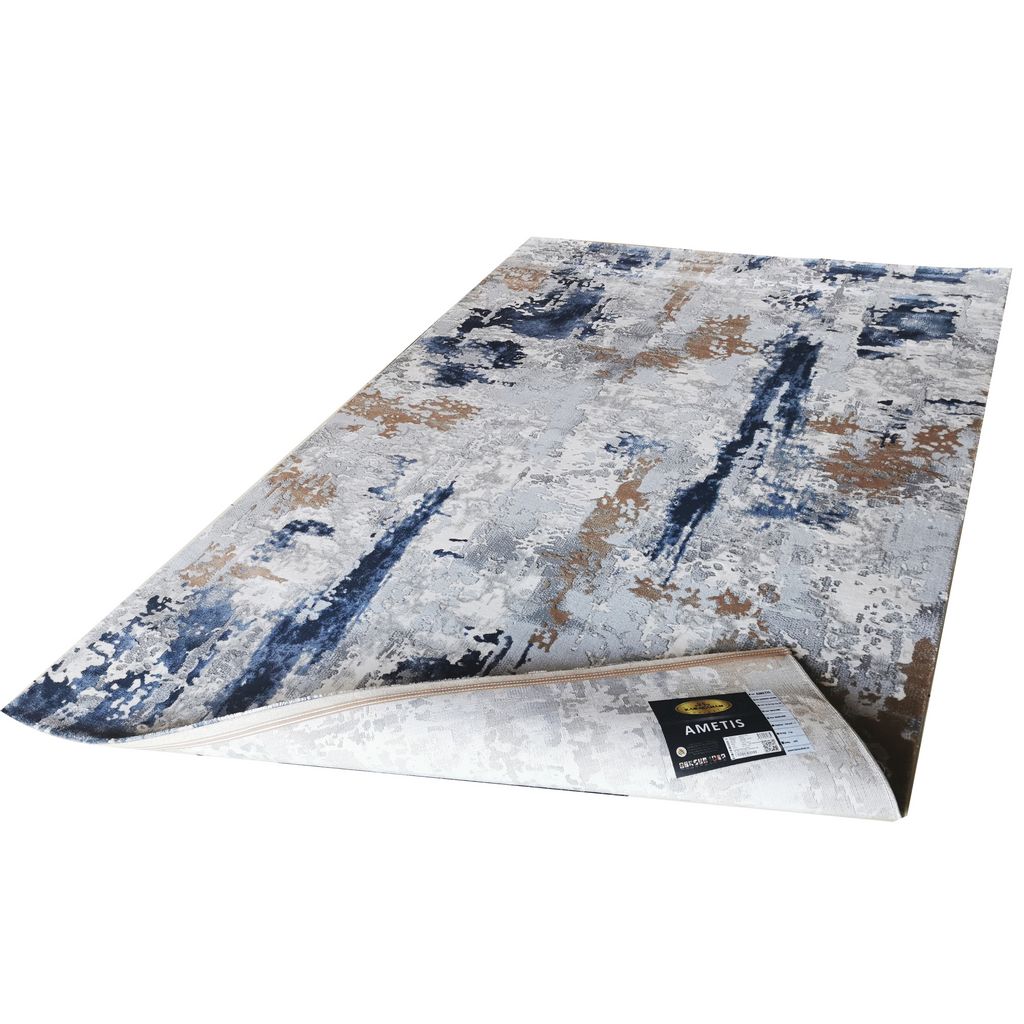 Covor living, albastru, polipropilena, 160 x 230 x 1.1 cm  Karacahan Ametis 