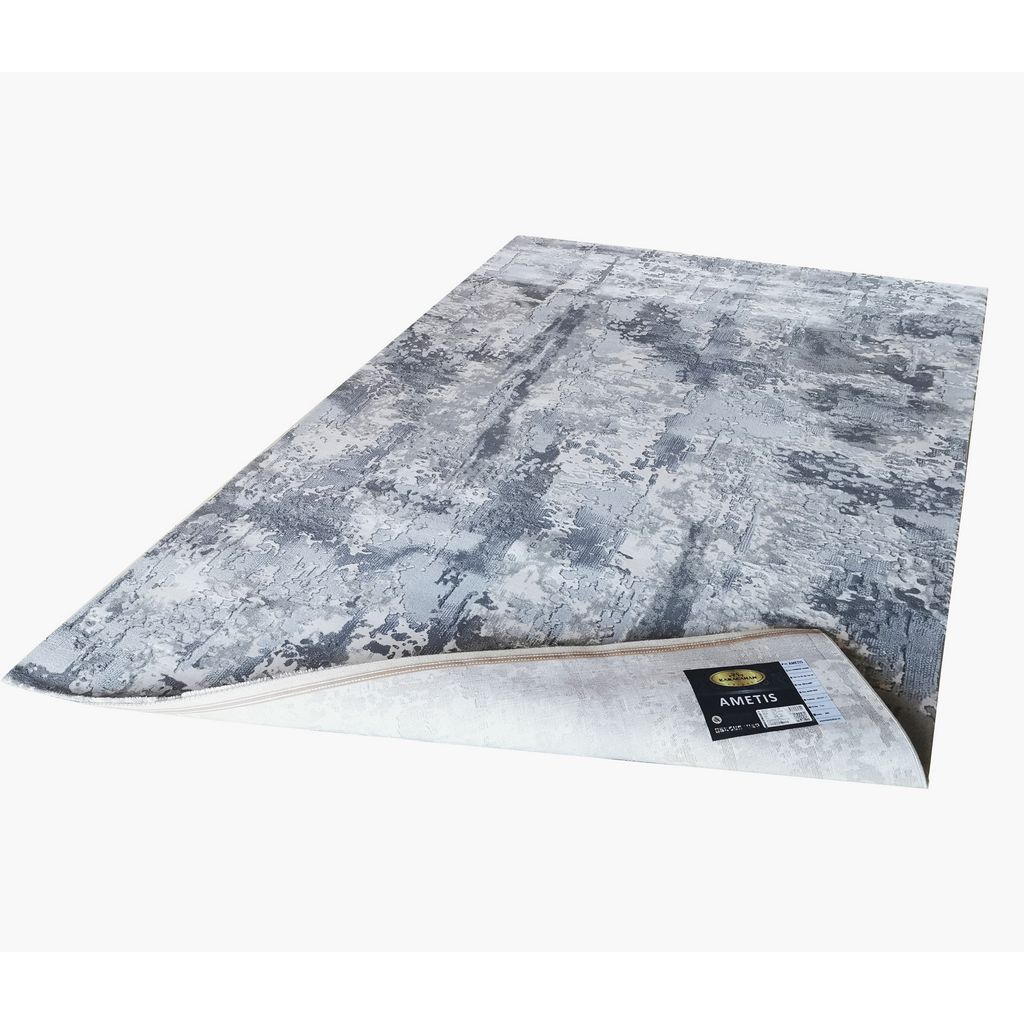 Covor living, gri, polipropilena, 160 x 230 x 1.1 cm  Karacahan Ametis 