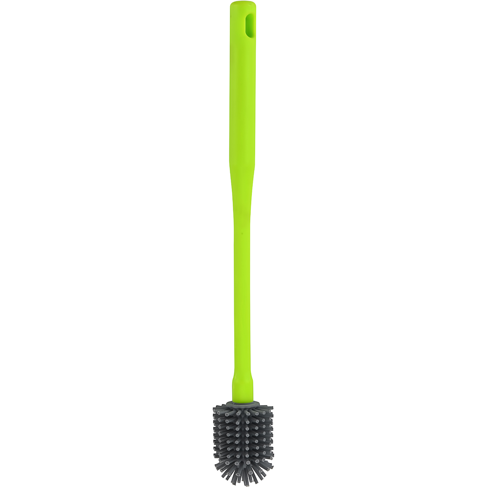 Perie pentru curatat sticle WEAZY, silicon, verde