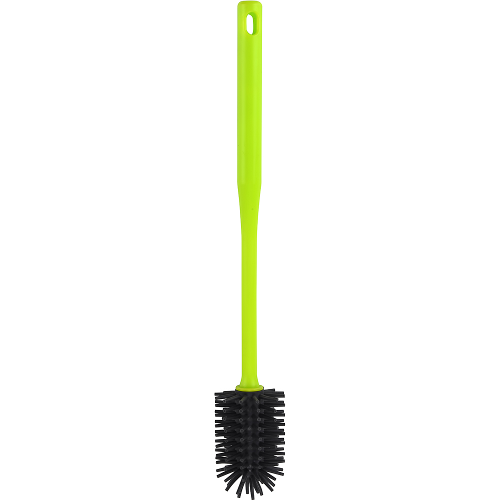 Perie pentru curatat borcane WEAZY, silicon, verde