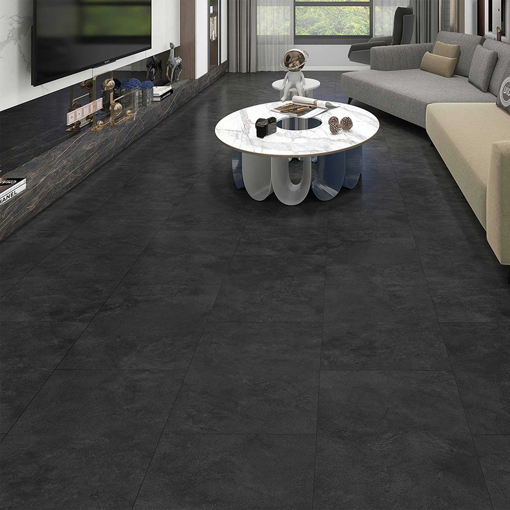 Parchet Stone Concrete 804, SPC, 5 mm, 1.647 mp/cutie, negru