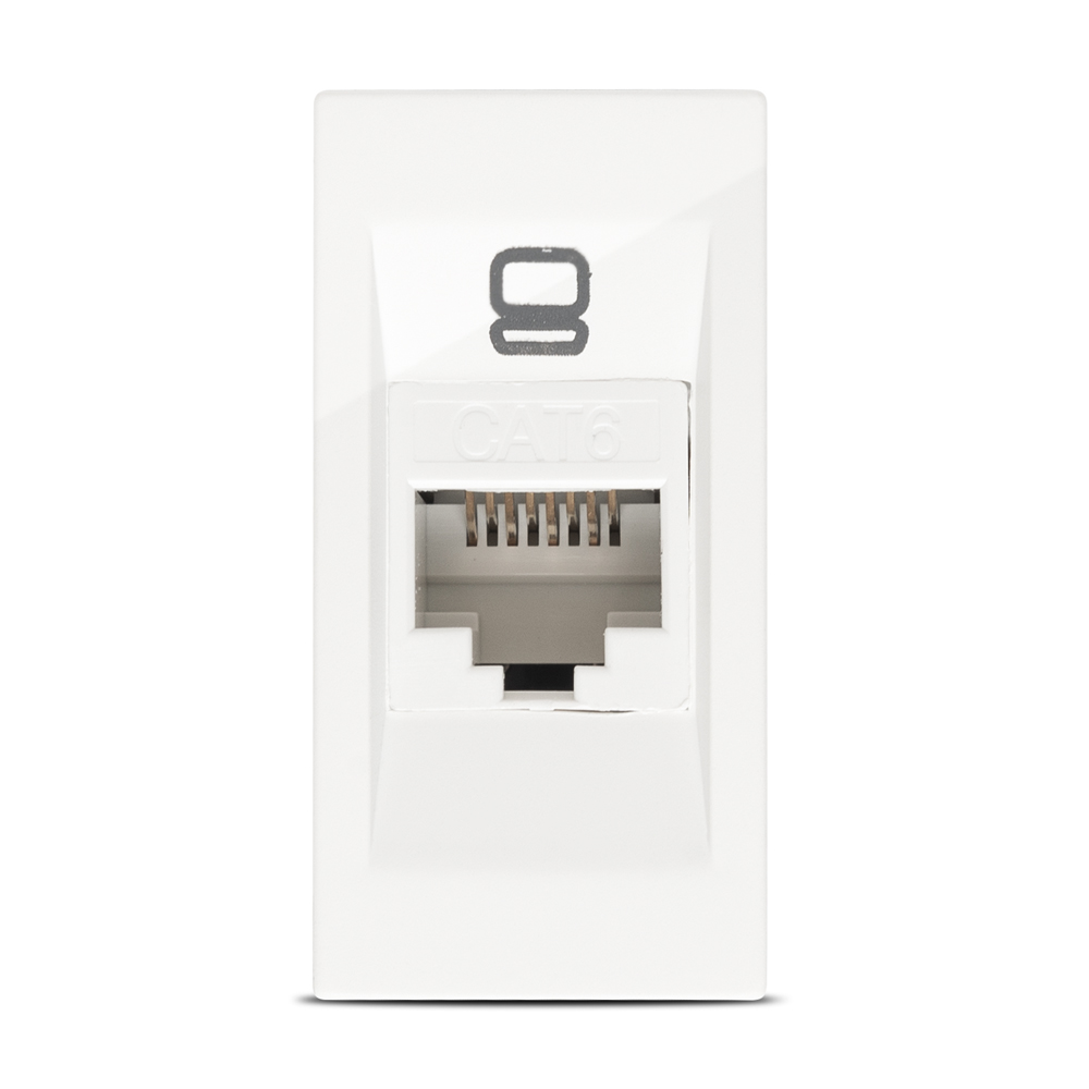 Priza UTP, Cat 6E, 1m, alba  Elbi